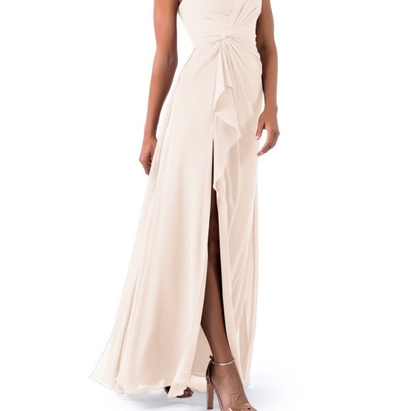 Azazie emerald dress in rose petal - Picture 3 of 4